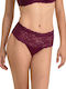 Hochtailliert Damen Brasilien Burgundy