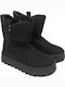 Women's Ankle Boots with Fur Black