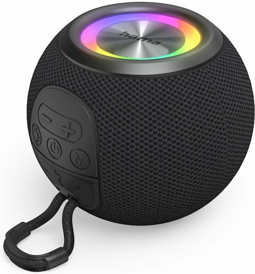 HAMA Ballshape Ηχείο Bluetooth 5W με Διάρκεια Μπαταρίας έως 10 ώρες Μαύρο