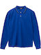 Polo Langarmbluse Royal Blue