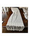 Linea Home Runner Din Mătase cu Broderie Heart Ecru 50x150cm