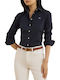 Langärmelig Damen Hemd Dark Blue