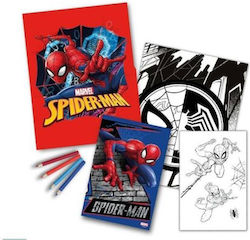 Σετ Ζωγραφικής Spiderman Ξυλομπογιές Y33,5x21,5x1εκ
