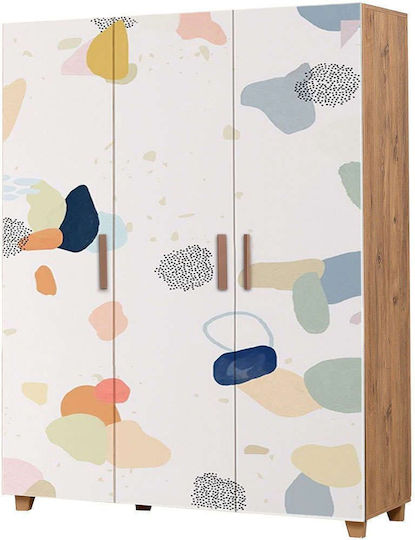 Ușă triplă Dulap Multicolor 120x48x189cm