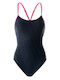 Activewear Swimsuit with Removable Padding Aqua