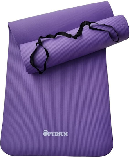 Optimum Στρώμα Γυμναστικής Pilates Μωβ (183x61x1.5cm)