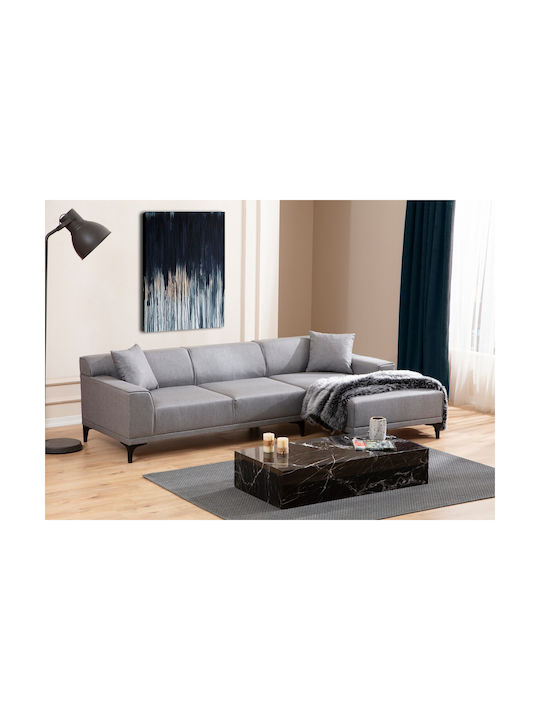 Petra Ecke Sofa mit Rechte Ecke Hellgrau 250x14...