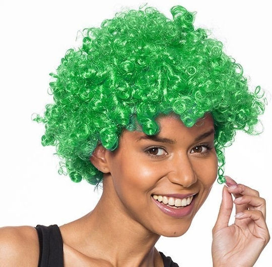 Afro Carnival Wig Afro Green