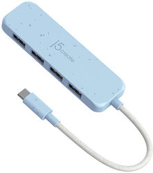 J5create USB-Hub 4 Anschlüsse USB-C JCH342EW-N J5create USB-Hub 4 Anschlüsse USB-C JCH342EW-N