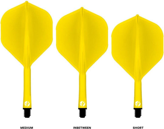 Shot Flight Deck One Piece Yellow Short No.2 Φτερά για Βελάκια