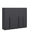 Fünf Türen Kleiderschrank Kale Anthracite 225x52x210cm