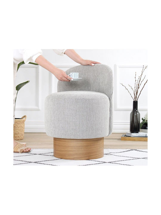 Stool For Living Room Upholstered with Fabric B...