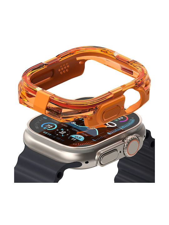 Ringke Fusion Bumper Θήκη Σιλικόνης σε Πορτοκαλί χρώμα για Apple Watch Ultra, Apple Watch Ultra 2