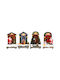 MSA Christmas Illuminated Decorative House with Battery 13x9x5.5cm. 4pcs