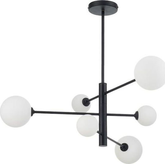 Light Prestige Pendant Light Black with Socket G9 12x60x60cm