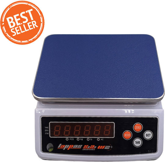Lappas W2+ Elektronisch mit einer Wiegekapazität von 15kg und einer Unterteilung von 0.5gr