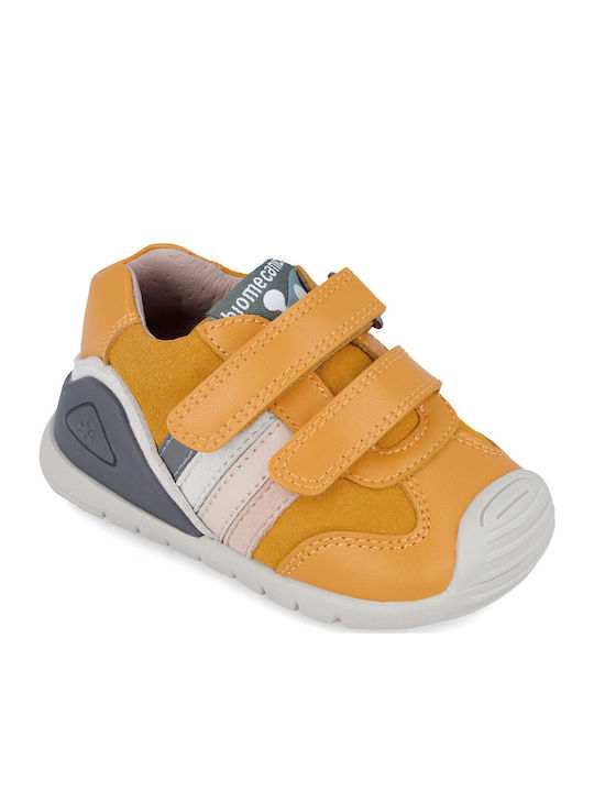 Παιδικά Sneakers Ανατομικά με Σκρατς Κίτρινα