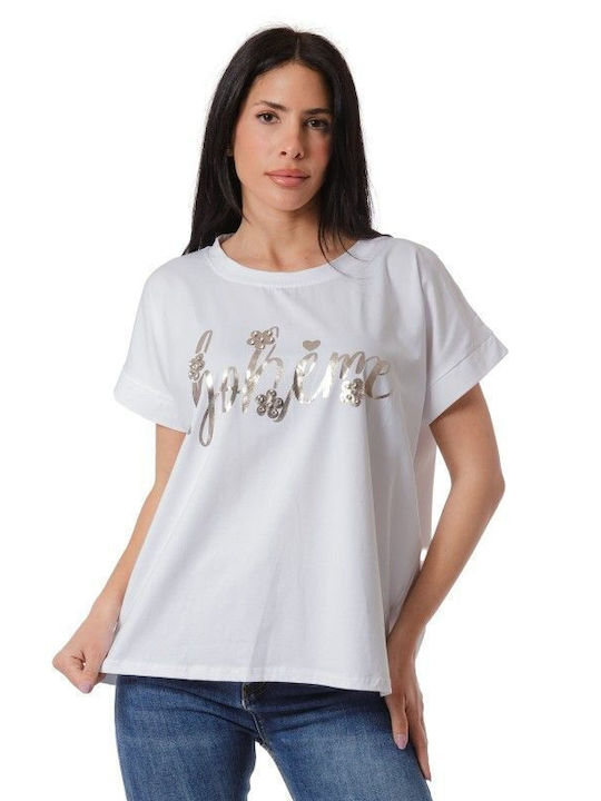 White T-shirt Print