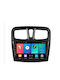 Sistem Audio Auto pentru Renault Simbol Dacia Magazin online Logan / Magazin online Sandero 2014-2019 (Bluetooth/USB/WiFi/GPS/Apple-Carplay/Android-Auto) cu Ecran Tactil 10"