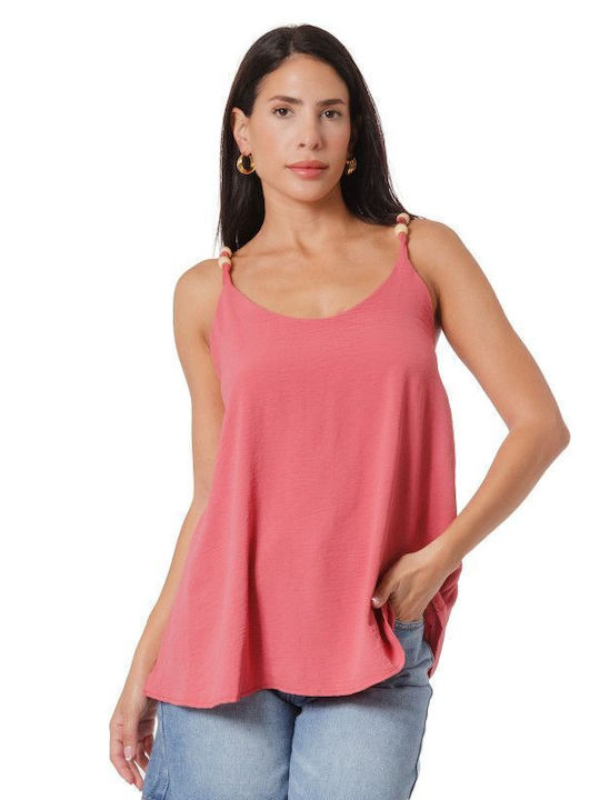 Pink Sleeveless Top