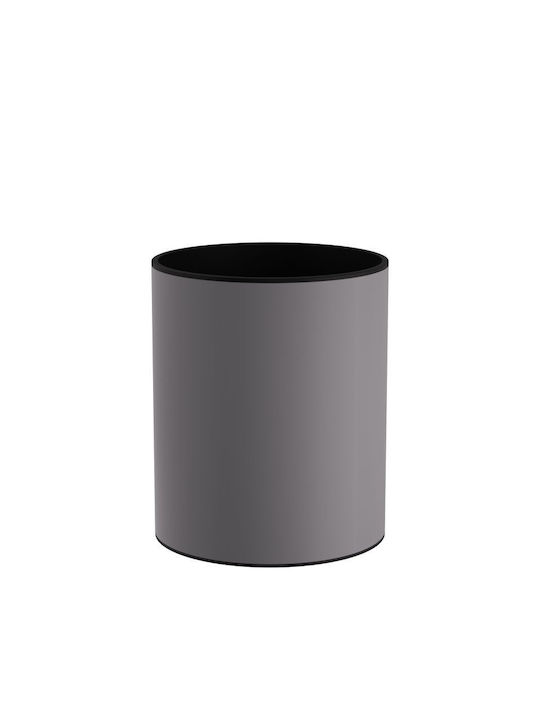 Pam & Co Пластмаса Кошче за офисни отпадъци 15лт Сив 25x25x30см
