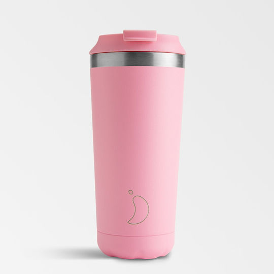 Chilly's Original Ποτήρι Θερμός Ανοξείδωτο BPA Free 500ml Pastel Pin