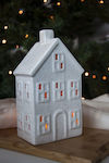 Christmas Ceramic White Candlestick