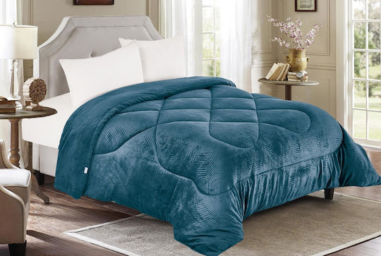Linea Home Bettbezug Übergröße 220x240cm Petrol Blue