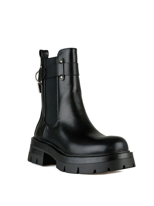 Black Biker Boot Decorative