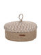 Aberto Design Καλάθι Αποθήκευσης Rattan Μπεζ 25x34x15cm
