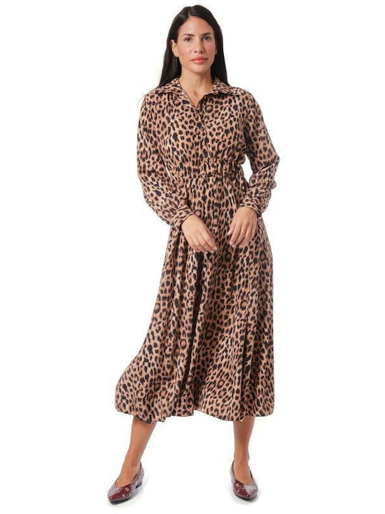 Midi Dress Animal Print