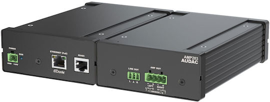 Audac AMP203 Τελικός Ενισχυτής Hi-Fi Stereo Μαύρος