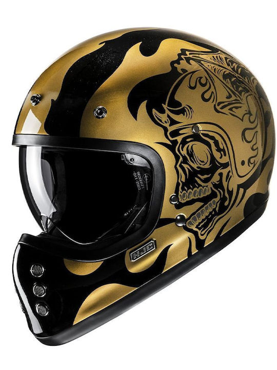 HJC V60 Flame MC9 Motorradhelm Volles Gesicht E...