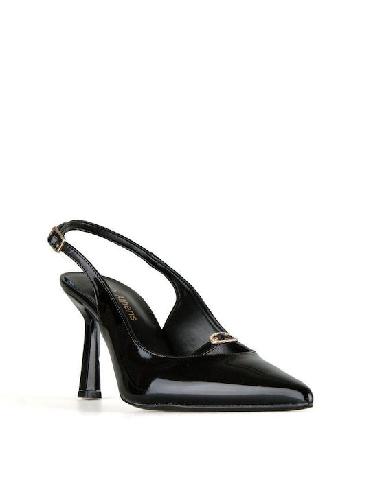 Black Patent Leather Strap Pump