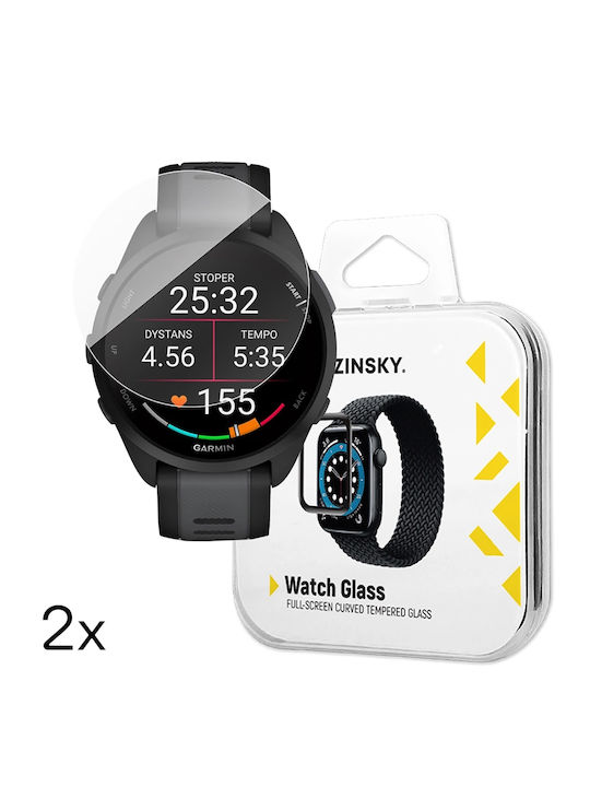 Wozinsky Full Glue Tempered Glass for the Garmin Forerunner 165, Wozinsky 2pcs