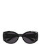 Balenciaga Damen Sonnenbrille mit Schwarz Kunststoff Gestell und Schwarz Linse