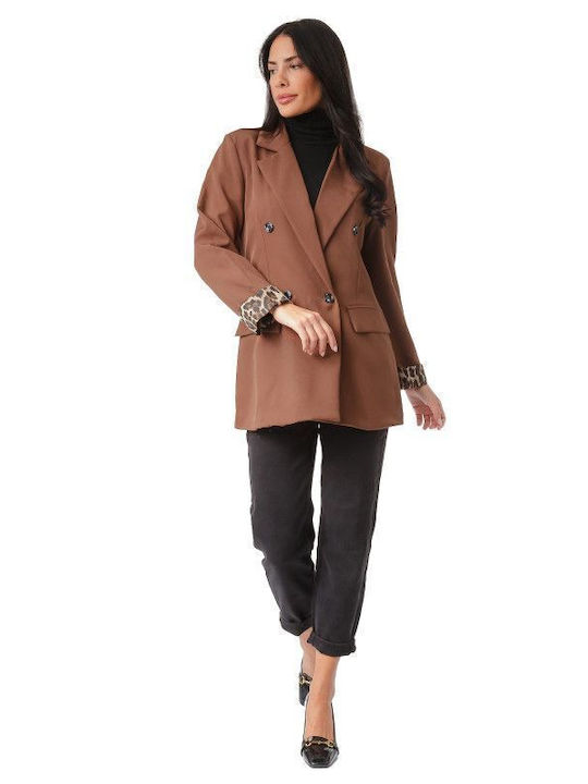 Silia D Women's Blazer Brown
