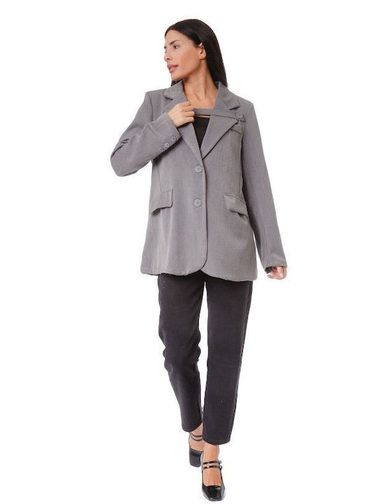 Silia D Women's Blazer Grey