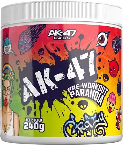 AK-47 Labs Pre Workout Paranoia Special Food Supplement 240g Tigers Blood