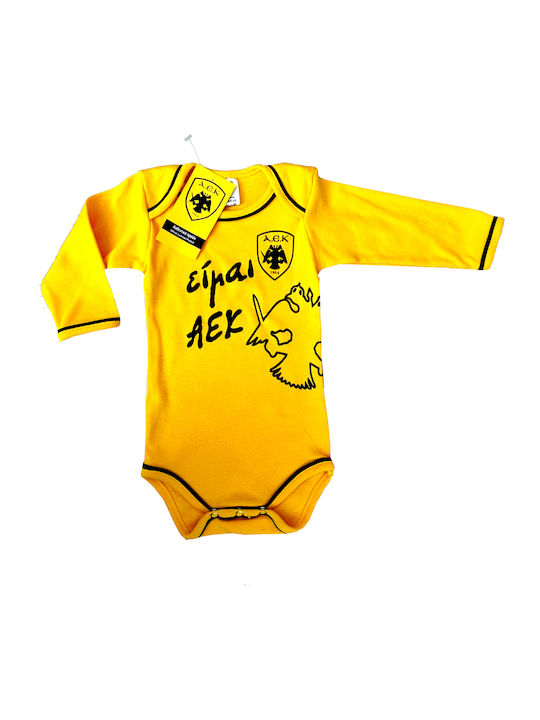 AEK Babystrampler Langärmliges Yellow