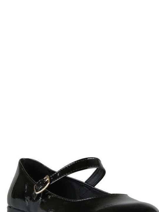 Black Patent Leather Mary Jane Ballerina