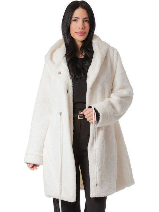 Women's Short Fur White