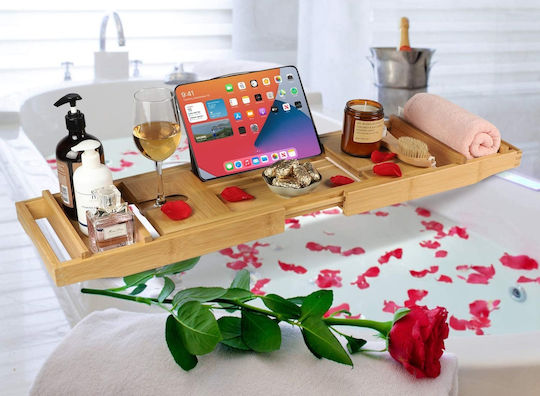 Bamboo Bathtub Shelf Halia