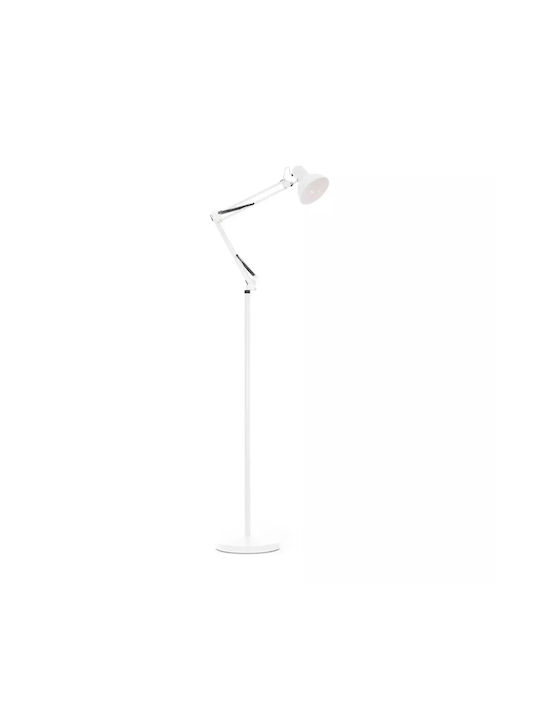 Stehleuchte mit Fassung für Lampe E27 Weiß