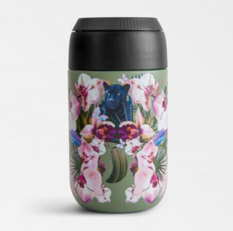 Chilly's Cup Series 2 Botanical Ποτήρι Θερμός Ανοξείδωτο BPA Free 340ml Orchid Panther