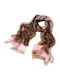 Signare Fular de damă Leopard Light Pink