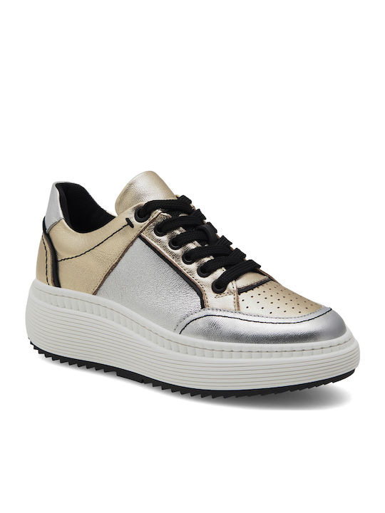 Eva Minge Turnschuhe Silber