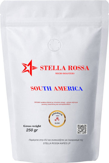 Stella Rossa Micro Roasters Espresso Coffee – Blend South America 100% Arabica 250 Gr Coffee Beans