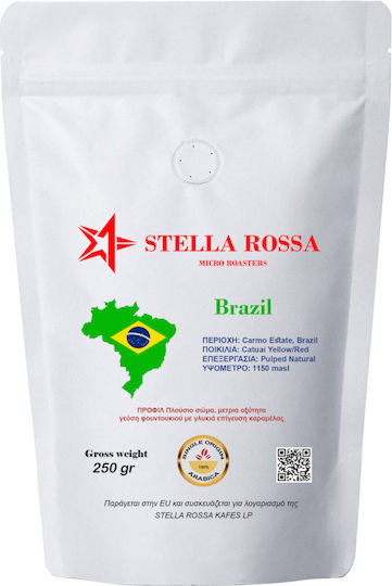 Stella Rossa Micro Roasters Espresso Coffee Single Origin – Brazil Carmo Estate 250 Gr Coffee Beans