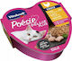Vitakraft Poesie Delice Plus Nassfutter für Erwachsene Katzen in Tablett mit Huhn 85gr
